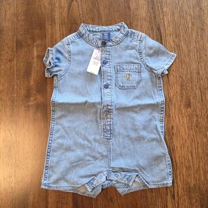 GAP Light Blue Baby Romper